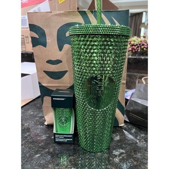 Starbucks christmas tumbler 2023 with ornament
